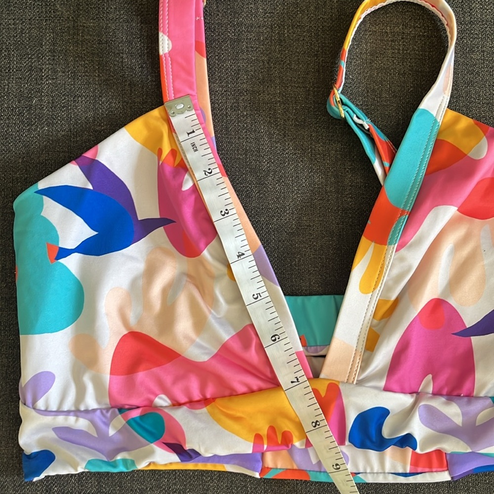 Kitty and Vibe Colorful Bikini Top - Picture 9 of 9